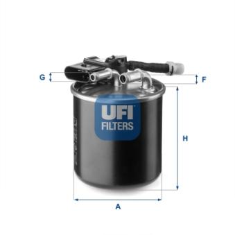 Filtre à carburant UFI OEM 16400HG00B