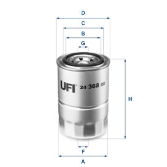 Filtre à carburant UFI OEM 8944195320