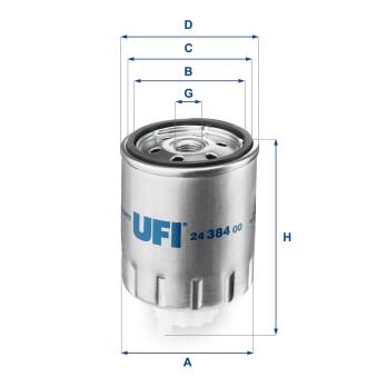 Filtre à carburant UFI OEM 190641