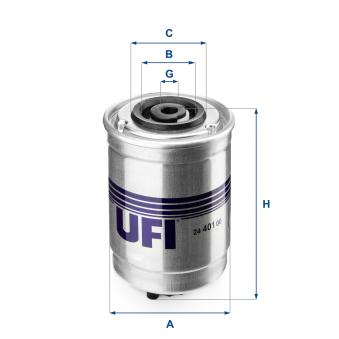Filtre à carburant UFI OEM 97FF9176AC