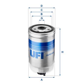 Filtre à carburant UFI OEM 8D0127435