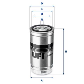Filtre à carburant UFI OEM 13322248279