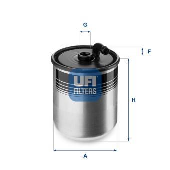 Filtre à carburant UFI OEM 6110920001
