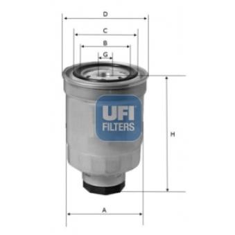 Filtre à carburant UFI OEM 16403JR00A