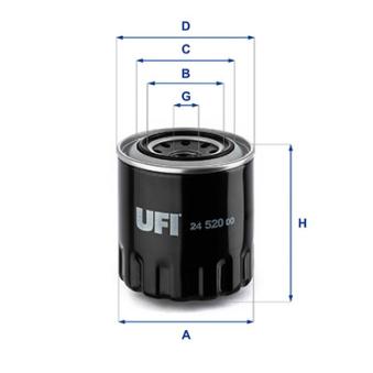 Filtre à carburant UFI OEM S21323850B