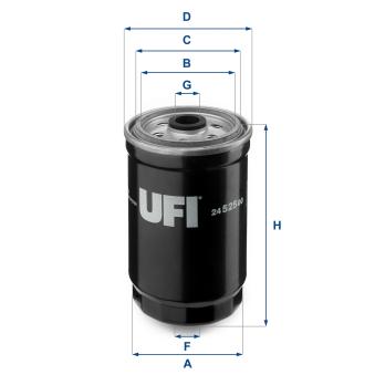 Filtre à carburant UFI OEM ESR4686