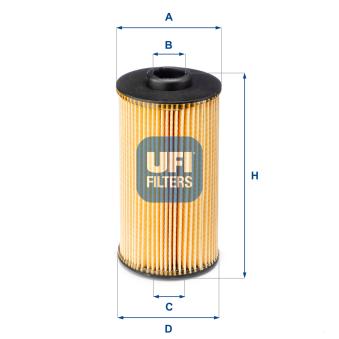 Filtre à huile UFI OEM LPW500030