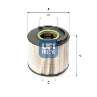 Filtre à carburant UFI OEM 95511013400