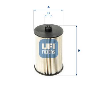 Filtre à carburant UFI OEM 8621882 Filtre à carburant UFI OEM 8621882