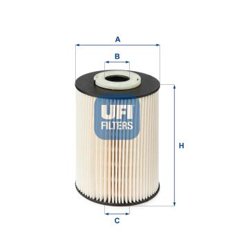Filtre à carburant UFI OEM 30794824