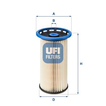 Filtre à carburant UFI OEM 5Q0127177