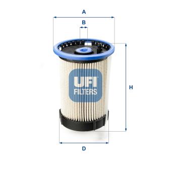 Filtre à carburant UFI OEM 5Q0127177C