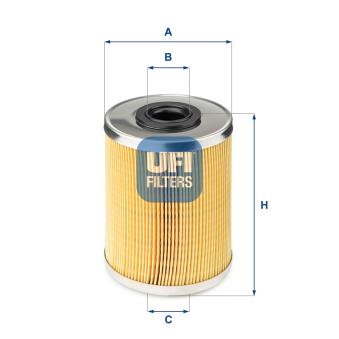 Filtre à carburant UFI OEM 16403AW301
