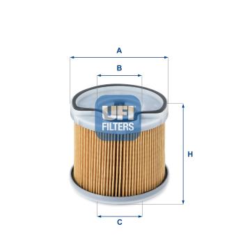 Filtre à carburant UFI OEM 190651