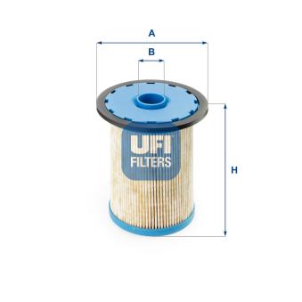 Filtre à carburant UFI OEM 7701206928