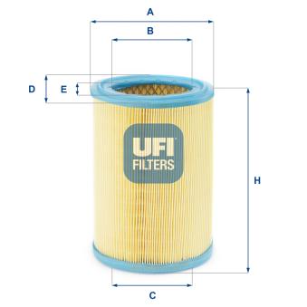 Filtre à air UFI OEM 165466F900