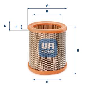 Filtre à air UFI OEM 1444E5