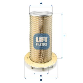 Filtre à air UFI OEM 8N4901