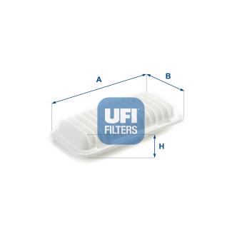 Filtre à air UFI OEM 1780121030 Filtre à air UFI OEM 1780121030