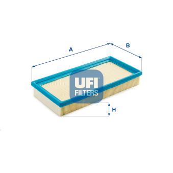 Filtre à air UFI 30.851.00 pour HONDA LOGO 1.6 - 110cv