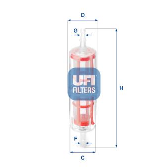 Filtre à carburant UFI [31.015.00]