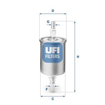 Filtre à carburant UFI OEM 25161333