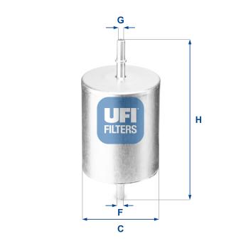 Filtre à carburant UFI OEM 1S719155BA