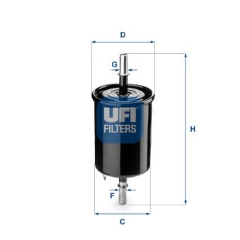 Filtre à carburant UFI OEM 96335719