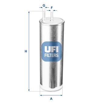 Filtre à carburant UFI OEM 7H0127401D
