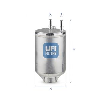 Filtre à carburant UFI OEM 2N0127401A