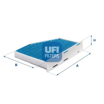 Filtre, air de l'habitacle UFI OEM 1K1819653A