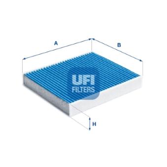 Filtre, air de l'habitacle UFI OEM 9815106780