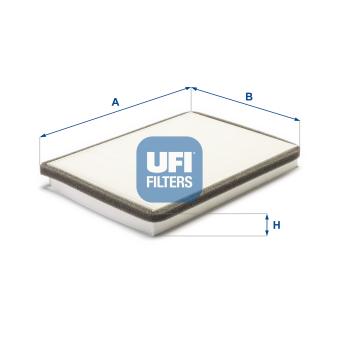 Filtre, air de l'habitacle UFI 53.004.00 pour VOLKSWAGEN PASSAT 1.9 TDI - 110cv