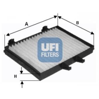 Filtre, air de l'habitacle UFI 53.128.00 pour MITSUBISHI SPACE 2.0 - 133cv