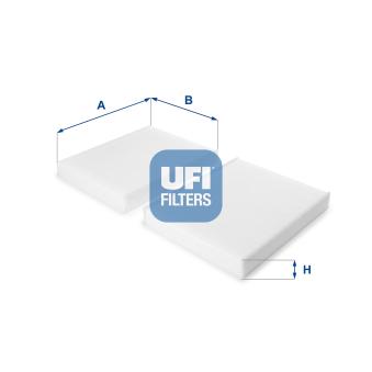 Filtre, air de l'habitacle UFI OEM 64119163328