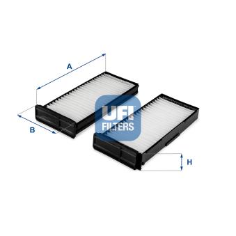Filtre, air de l'habitacle UFI OEM MR460201