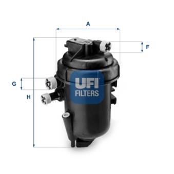 Boîtier, filtre de carburant UFI OEM 46849581