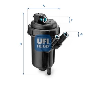 Filtre à carburant UFI OEM 13161902