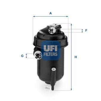 Filtre à carburant UFI OEM 1345984080