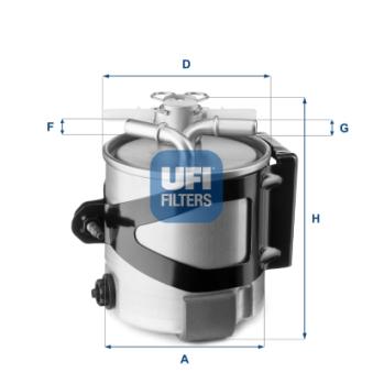 Filtre à carburant UFI OEM 8200564638