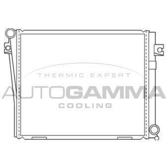 Radiateur, refroidissement du moteur AUTOGAMMA [100120]