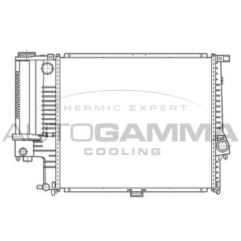 Radiateur, refroidissement du moteur AUTOGAMMA OEM 17111719308