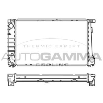 Radiateur, refroidissement du moteur AUTOGAMMA 100128