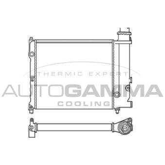 Radiateur, refroidissement du moteur AUTOGAMMA 100161