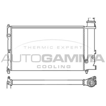 Radiateur, refroidissement du moteur AUTOGAMMA 100163