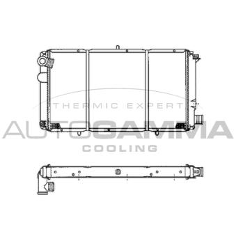 Radiateur, refroidissement du moteur AUTOGAMMA 100170