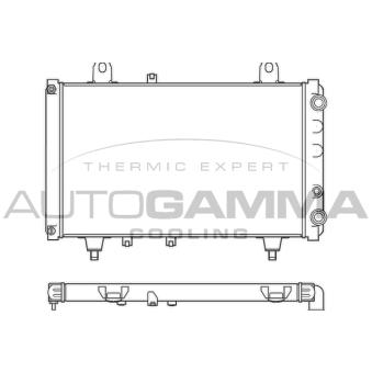 Radiateur, refroidissement du moteur AUTOGAMMA 100175