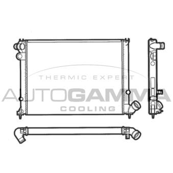 Radiateur, refroidissement du moteur AUTOGAMMA OEM 133071