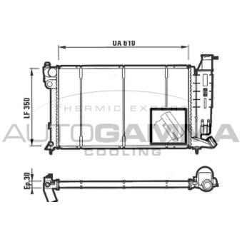 Radiateur, refroidissement du moteur AUTOGAMMA OEM 1331RY Radiateur, refroidissement du moteur AUTOGAMMA OEM 1331RY