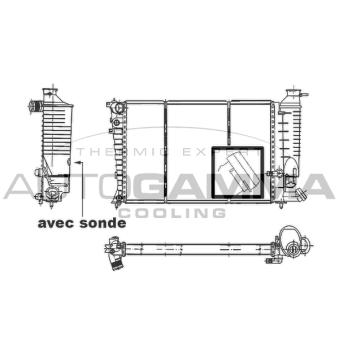 Radiateur, refroidissement du moteur AUTOGAMMA OEM 1301JG Radiateur, refroidissement du moteur AUTOGAMMA OEM 1301JG